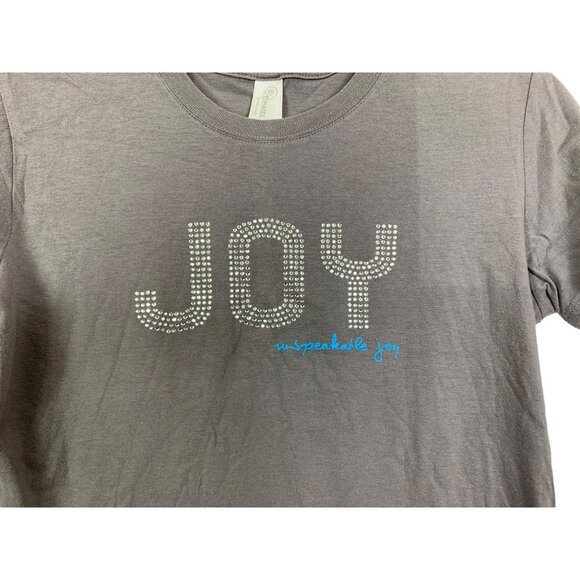 Women's Unspeakable Joy Grey T-shirt - Picture 3 of 7